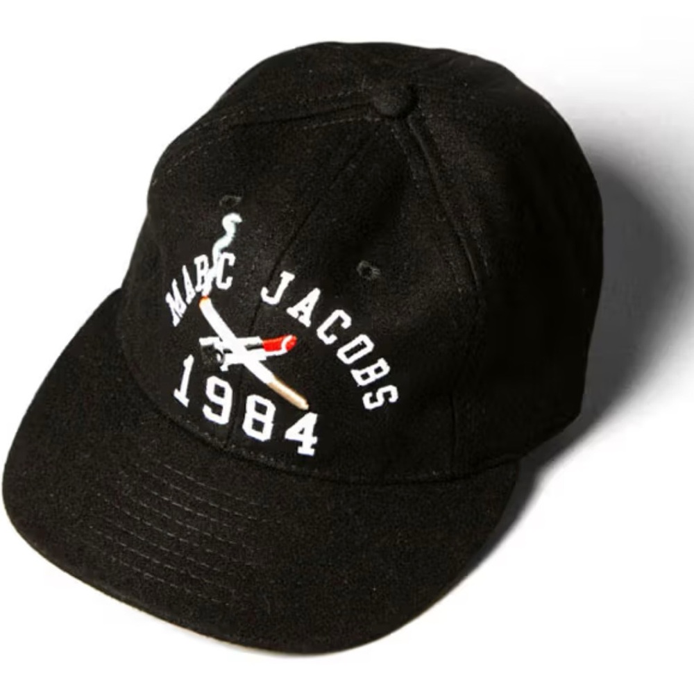 Designer Marc Jacobs Black Baseball Cap